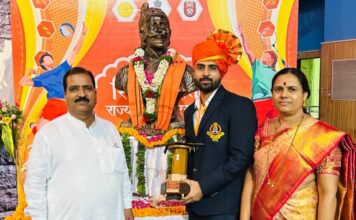 शिवछत्रपती क्रीडा पुरस्काराने गणेश नवले सन्मानित, मुळशीतील विस्तार अधिकारी सोमनाथ नवले यांच्या सुपुत्राचे यश