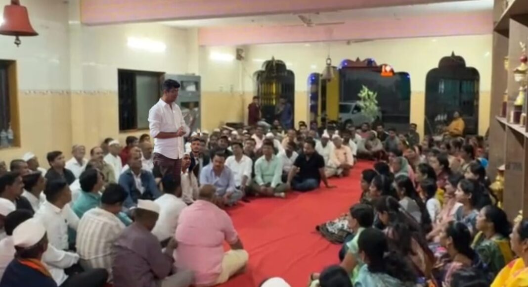 आख्या गावाने केली मिलिंद वाळंज यांच्या झेपी उमेदवारीची एकमुखाने घोषणा