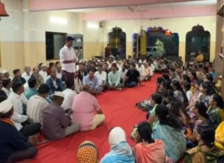 आख्या गावाने केली मिलिंद वाळंज यांच्या झेपी उमेदवारीची एकमुखाने घोषणा