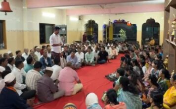 आख्या गावाने केली मिलिंद वाळंज यांच्या झेपी उमेदवारीची एकमुखाने घोषणा