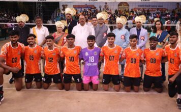 राज्य व्हॉलीबॉल स्पर्धेचे बदलापूरमध्ये दिमाखदार उद्घाटन