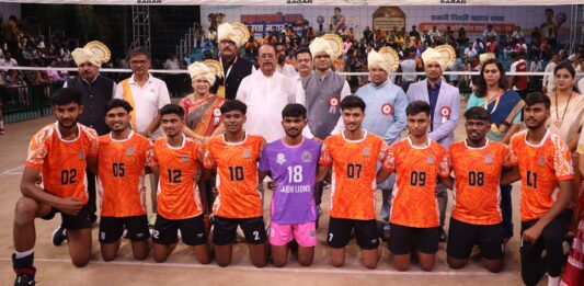 राज्य व्हॉलीबॉल स्पर्धेचे बदलापूरमध्ये दिमाखदार उद्घाटन